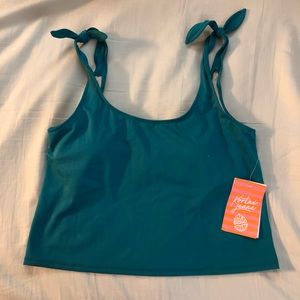 Kortni jeane quetzal green tank tie top